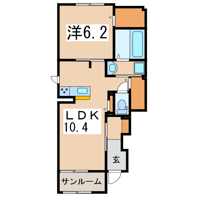 ルミナス・ファームＢの間取り