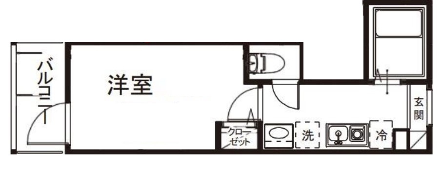 さいたま市中央区下落合のアパートの間取り