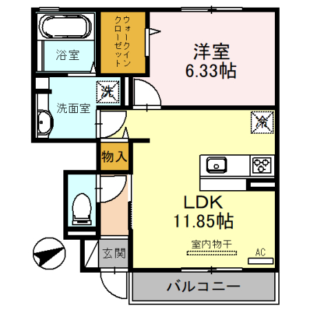 【メゾンクローバーの間取り】