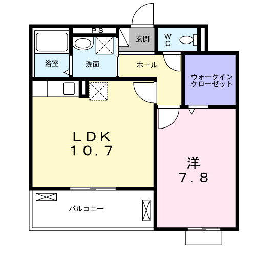 フルール小柳の間取り