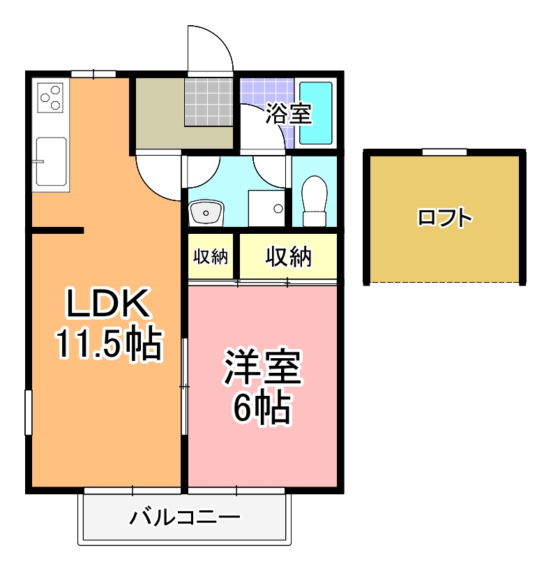 第一パークハイツ　Ａ棟の間取り