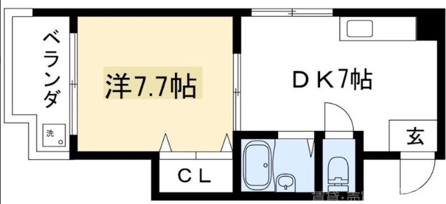 嶋津マンションの間取り