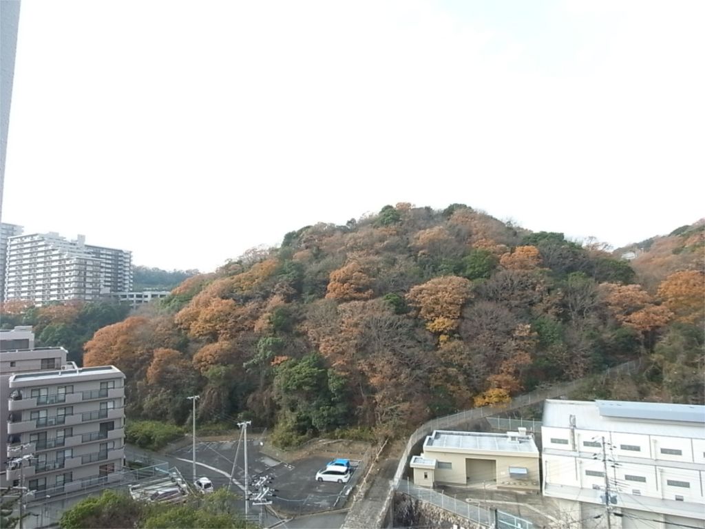 【神戸市須磨区車のマンションの眺望】