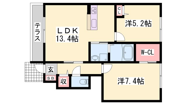 ヴィラ ラタウィの間取り