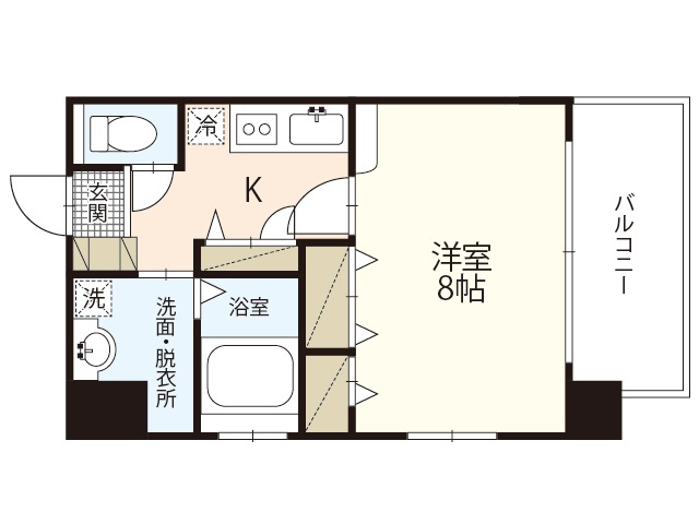 ぽぽろ比治山の間取り