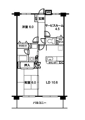 グリシーヌ朝霞の間取り