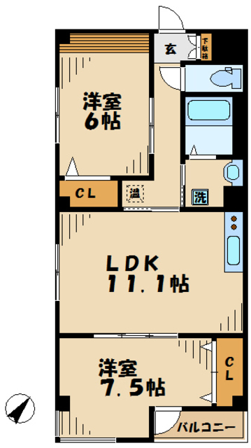 カトレアの間取り