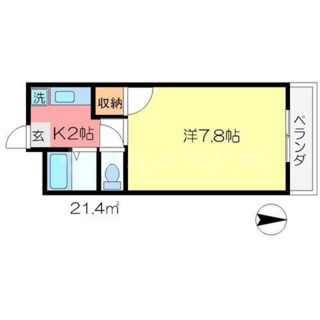 銀頂ハイツMEの間取り