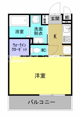 熊本市中央区帯山のマンションの間取り