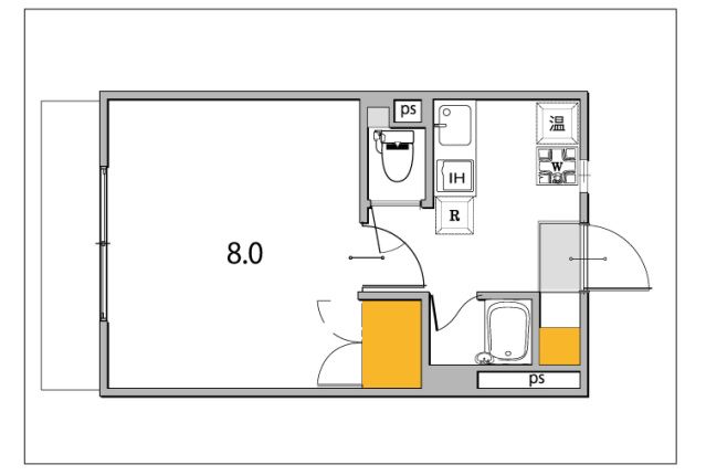 イースト207の間取り