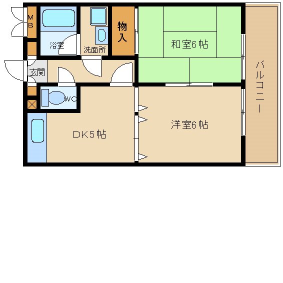 尼崎市杭瀬本町のマンションの間取り