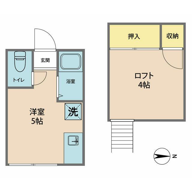 東京都小平市御幸町（アパート）の賃貸物件の間取り