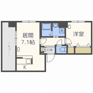 サンコート本通　ガーデンヒルズの間取り