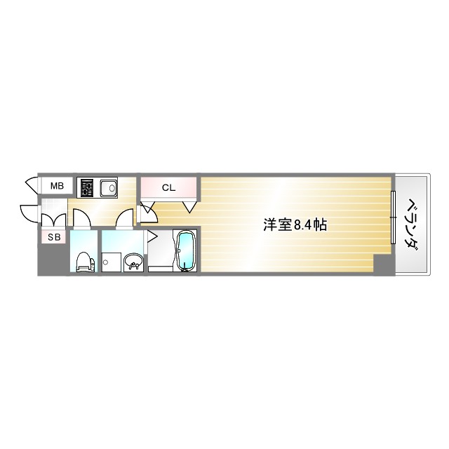レジデンス神戸ヴェルノの間取り