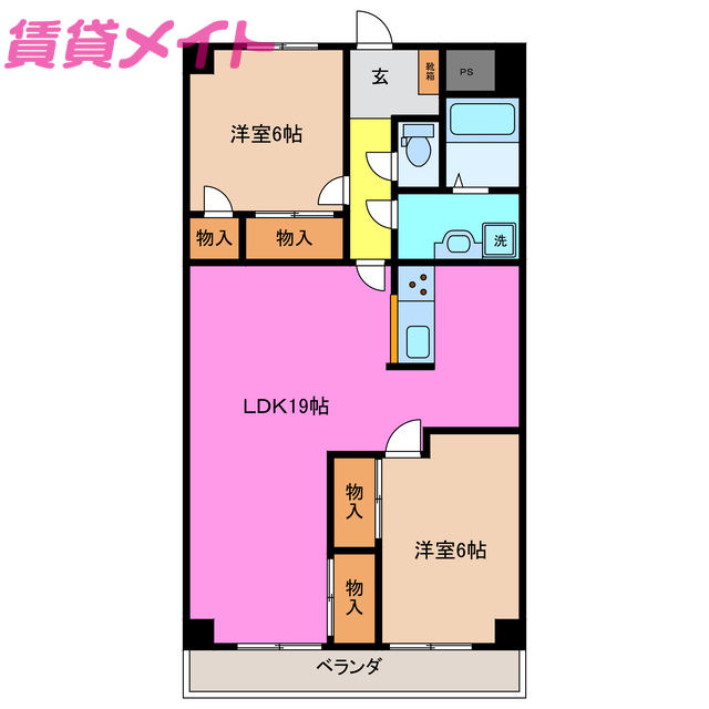 プロミネント四日市の間取り