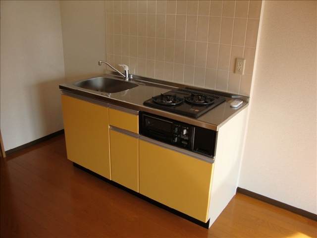 キッチン　2口コンロ付