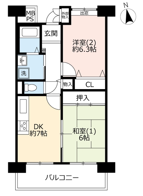 UR金町第一の間取り写真