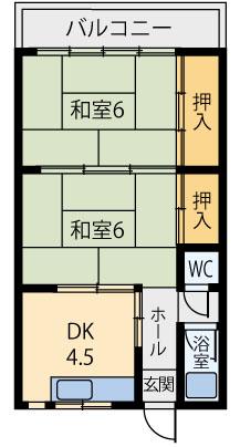 岡寺ヒルズの間取り写真