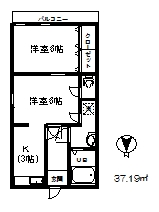 みなみ荘の間取り