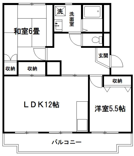 上尾市浅間台のマンションの間取り