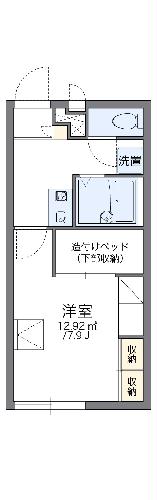 レオパレスジュリアンの間取り