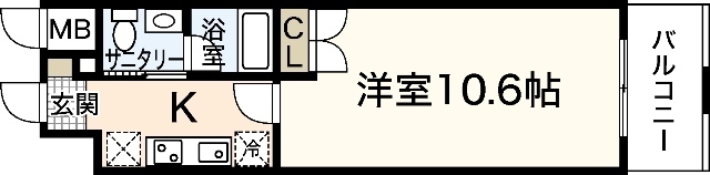 ウイング稲荷町の間取り