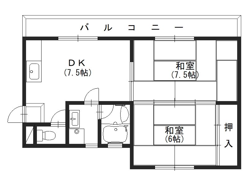 ハイツ田中の間取り