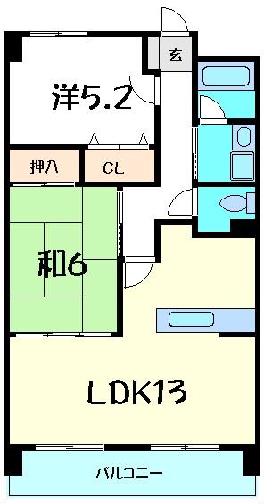 オークヒルズ山口の間取り