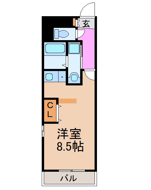 愛知県名古屋市昭和区石仏町１（マンション）の賃貸物件の間取り