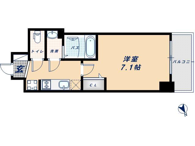 プレサンスＯＳＡＫＡＤＯＭＥＣＩＴＹクロスティの間取り