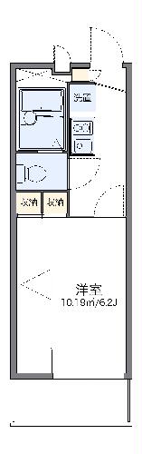 レオパレスグリーンピットの間取り