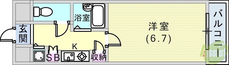 ロイヤルヒル神戸三ノ宮IIの間取り