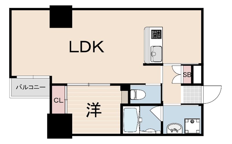 Zonna磯上通の間取り