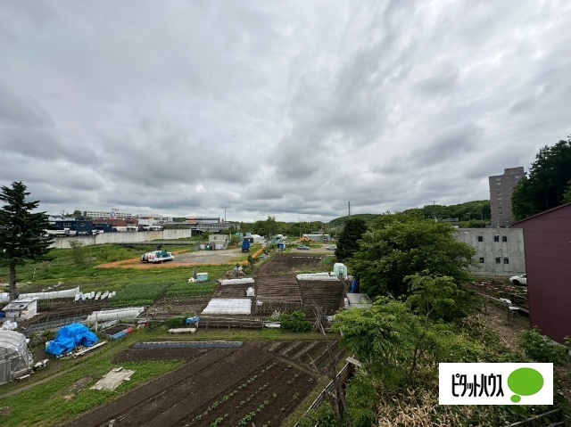 【札幌市厚別区青葉町のアパートの眺望】