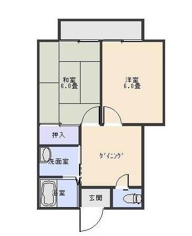 相模原市中央区すすきの町のアパートの間取り