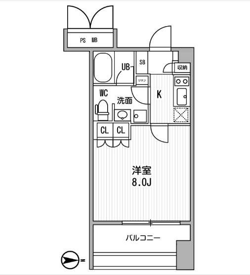 サンフル押上Iの間取り