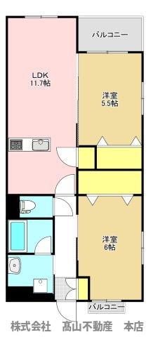 プレステージ岡垣の間取り