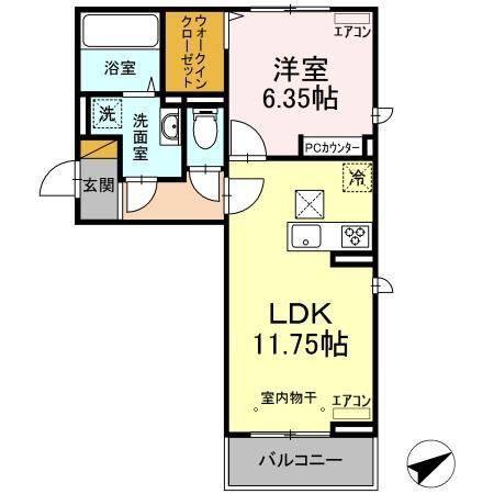 プチクールおゆみ野の間取り