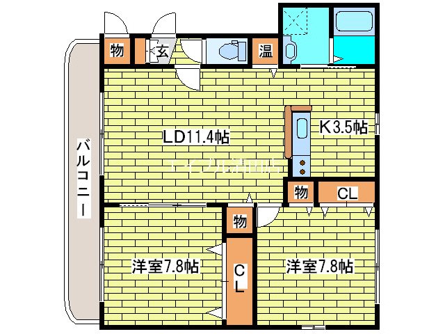 メゾンスバルの間取り