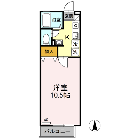 ハイツ田中IIの間取り