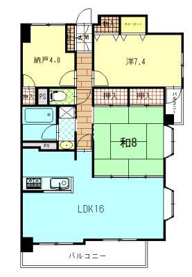 ライオンズマンション山王第２の間取り