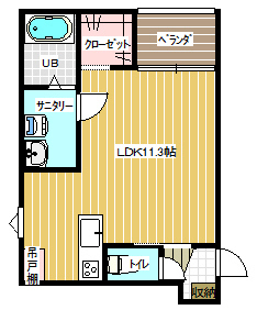 仮称）東町２丁目新築アパートの間取り