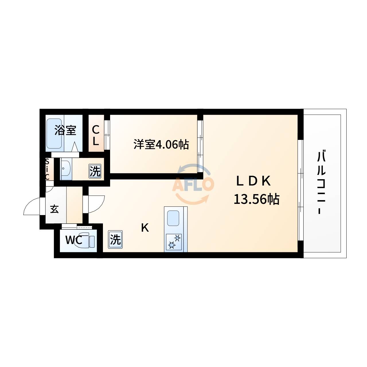 【プレジオ弁天町の間取り】