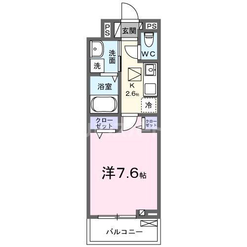 松戸市秋山のアパートの間取り