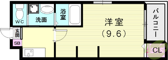 エヌエムサンカンテキャトフＤ棟の間取り