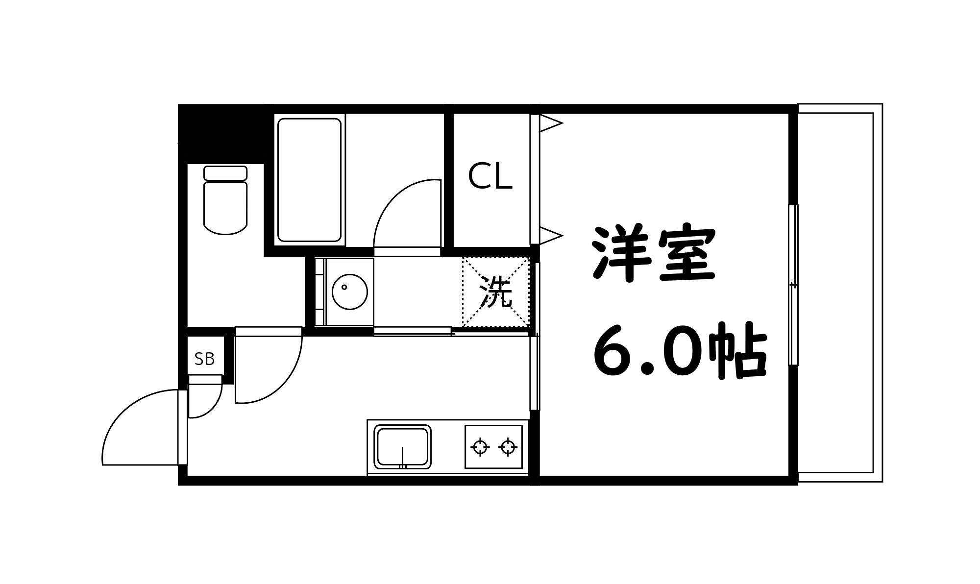 strataの間取り