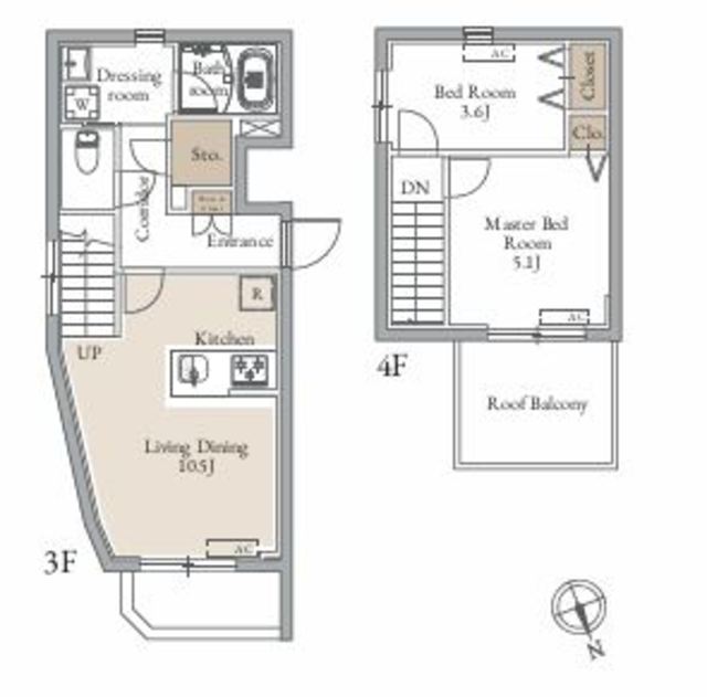 練馬区中村のマンションの間取り