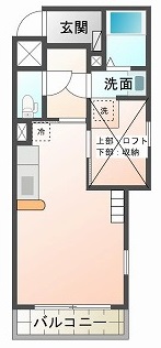 バンベール江平の間取り