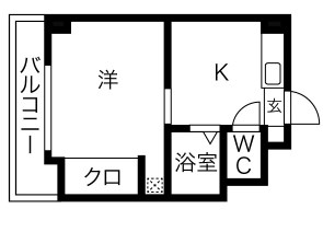 姫路市豊沢町のマンションの間取り