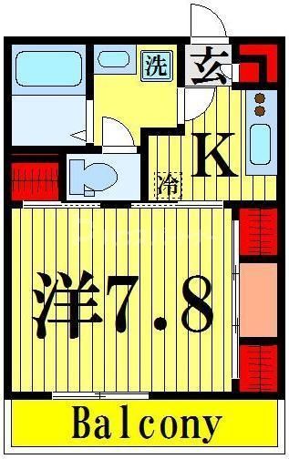 足立区東保木間のマンションの間取り